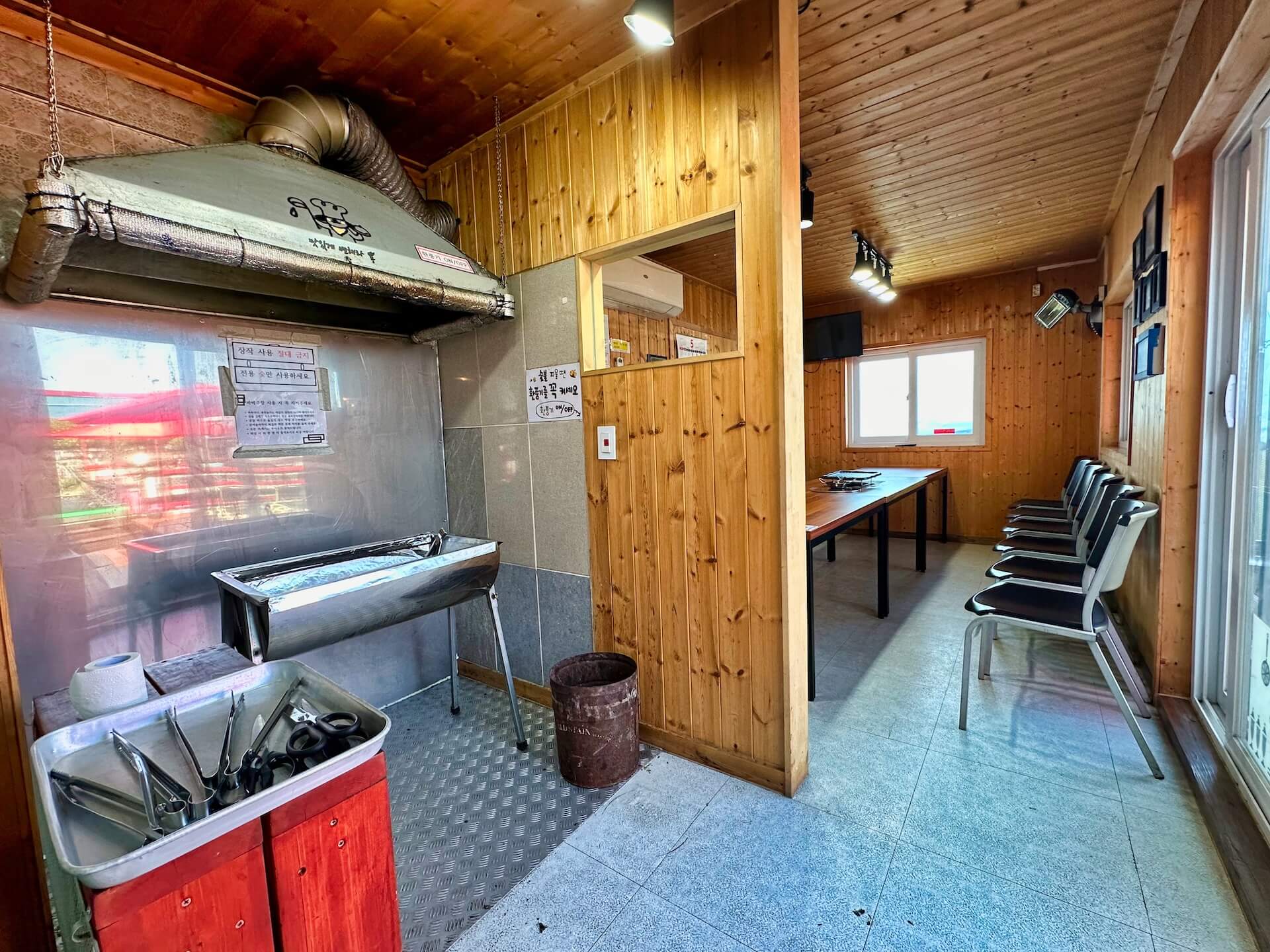 오직 우리만 사용하는 개별 바베큐장